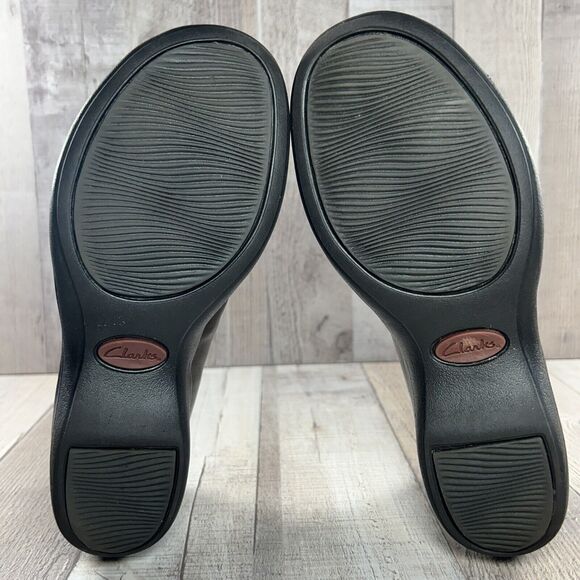 Clarks Women's Artisan Slip On Leather Loafer Shoes Croc Print Brown Size 6 M - Picture 14 of 15